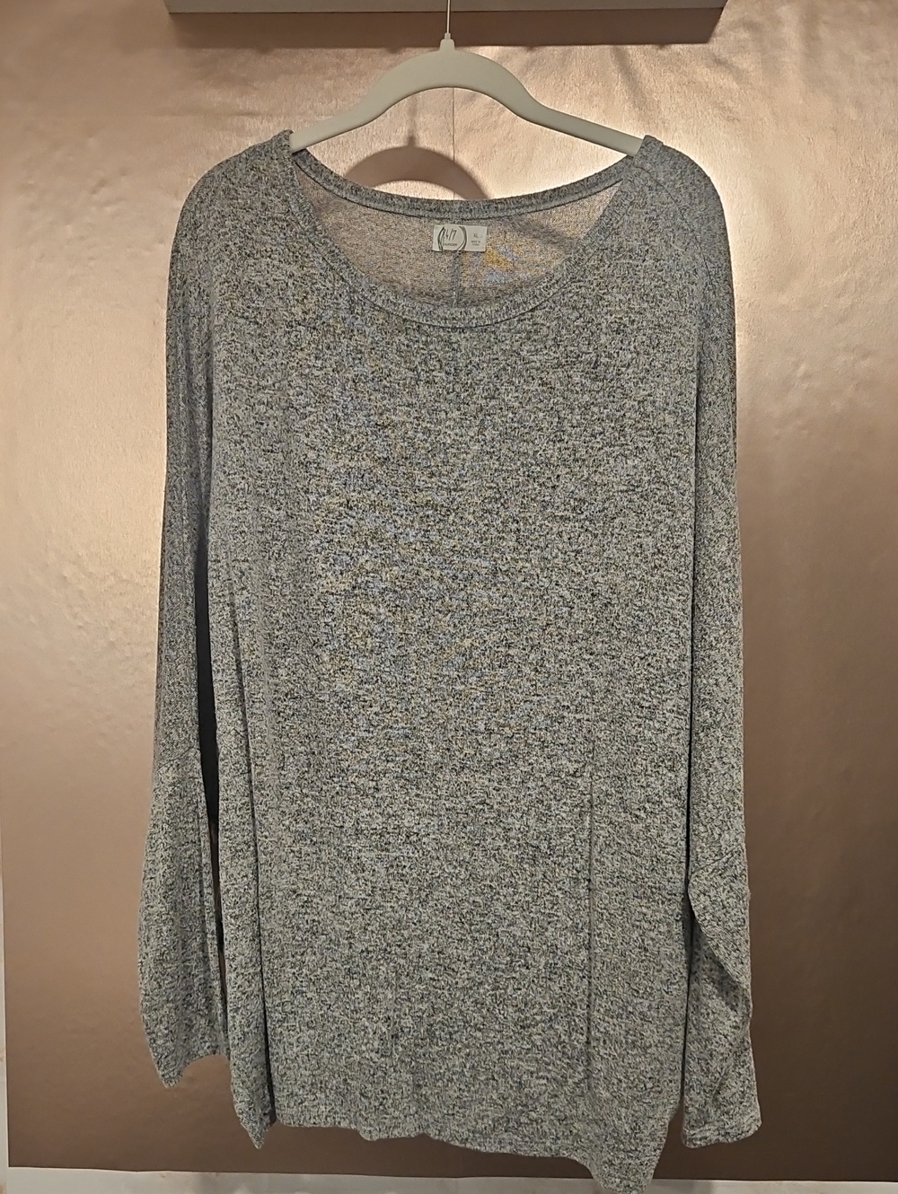 Cozy Heather Gray Long-Sleeve Tee